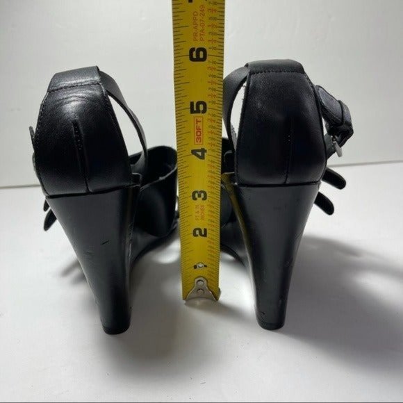 Trouve Wedge Platform Sandals #8 - Picture 8 of 11
